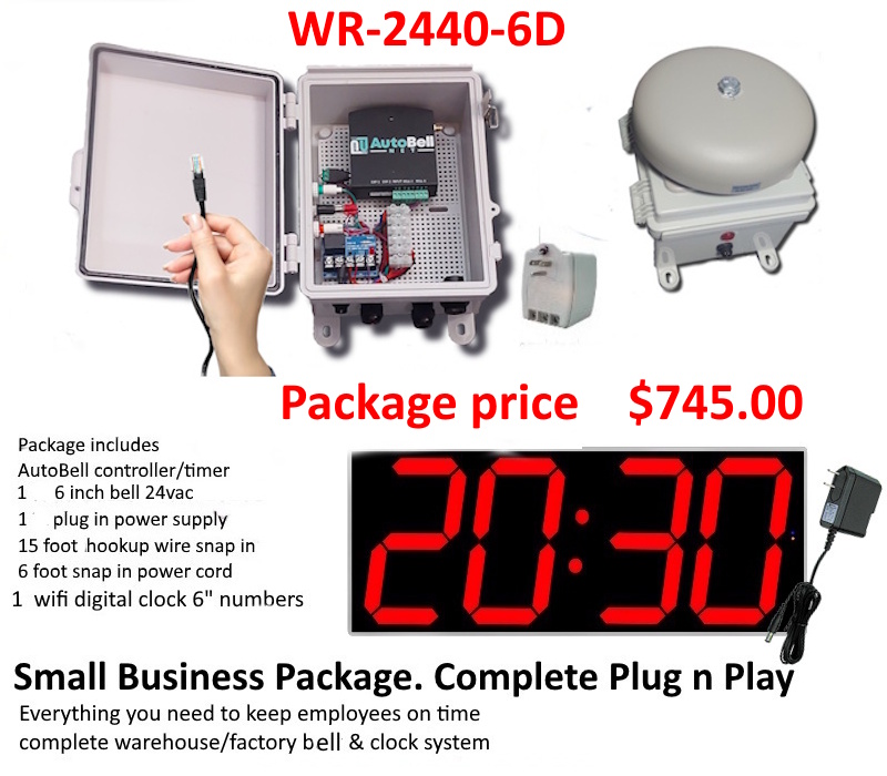 Network
                        Timer With clock & Bell