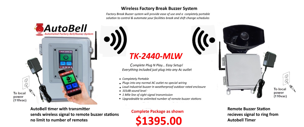 Wireless Facotry Buzzer package